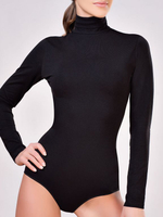 Боди-водолазка из хлопковой ткани (Размер: S) (Цвет: белый)