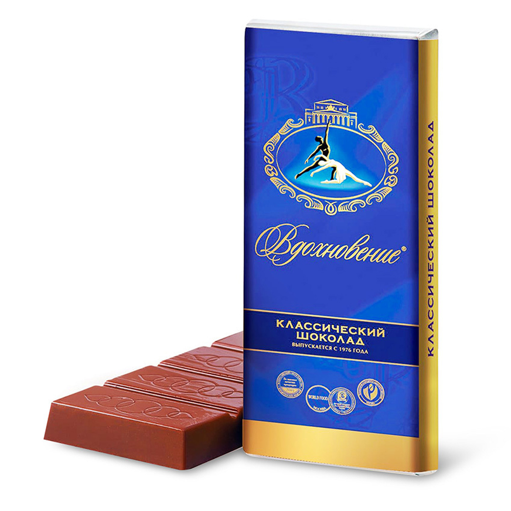 Вдохновение, классический миниатюрный шоколад, Бабаевский, 60 гр.