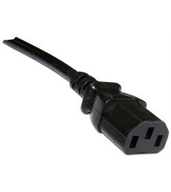 Шнур питания C13-Schuko угловая, 3х0.75, 220В, 10А, черный, 1.8 метра