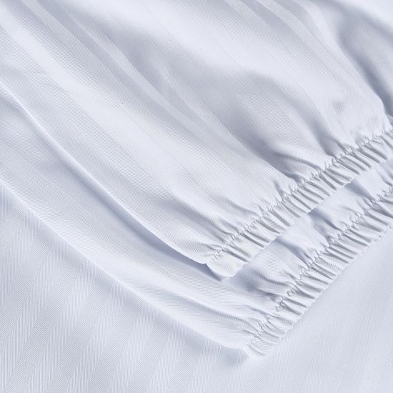 КПБ Premier страйп сатин, 1.5 спальный, 70х70, подод.160х220. простыня 120х200х30 . LINNEN