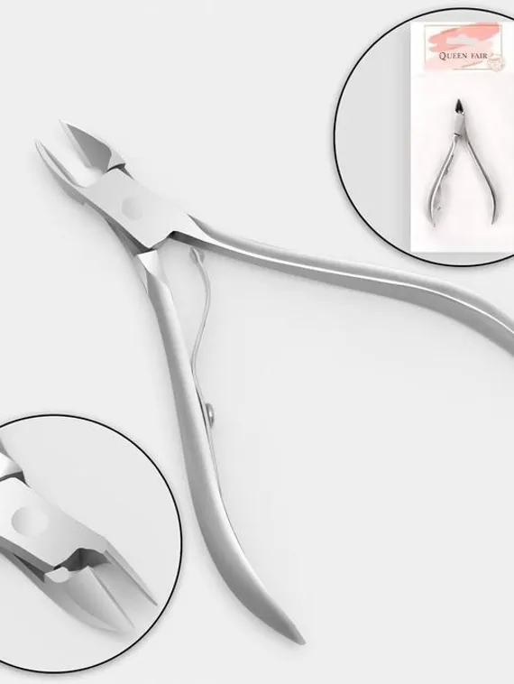 Кусачки маникюрные для кутикулы, 9,5 см, длина лезвия - 9 мм, цвет серебристый