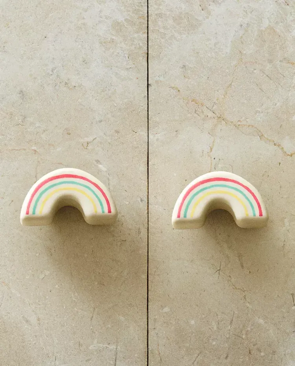 ZARA HOME НАБОР ДЕТСКИХ МЕБЕЛЬНЫХ РУЧЕК «РАДУГА» (2 ШТ.), РАЗНОЦВЕТНЫЙ