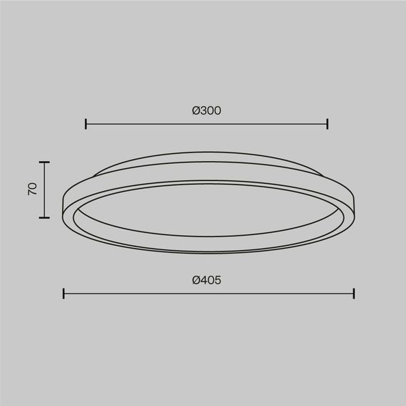 Потолочный светодиодный светильник Maytoni Orign MOD311CL-L27B3K