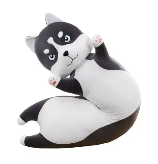 Мягкая игрушка - подушка " Собака Хаски - Батон" 70 см