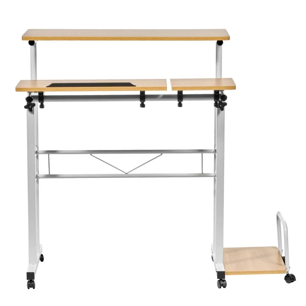 Стол Bradex Home многофункциональный Shuttle 80х58х80-130см, светлое дерево, белый