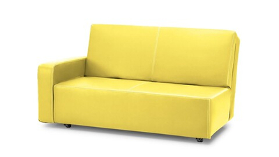 Диван Лорма Galaxy Yellow 137*100*86 см, Желтый Экокожа Аккордеон Фиеста