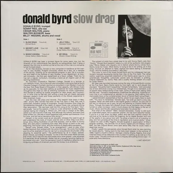 Donald Byrd – Slow Drag LP