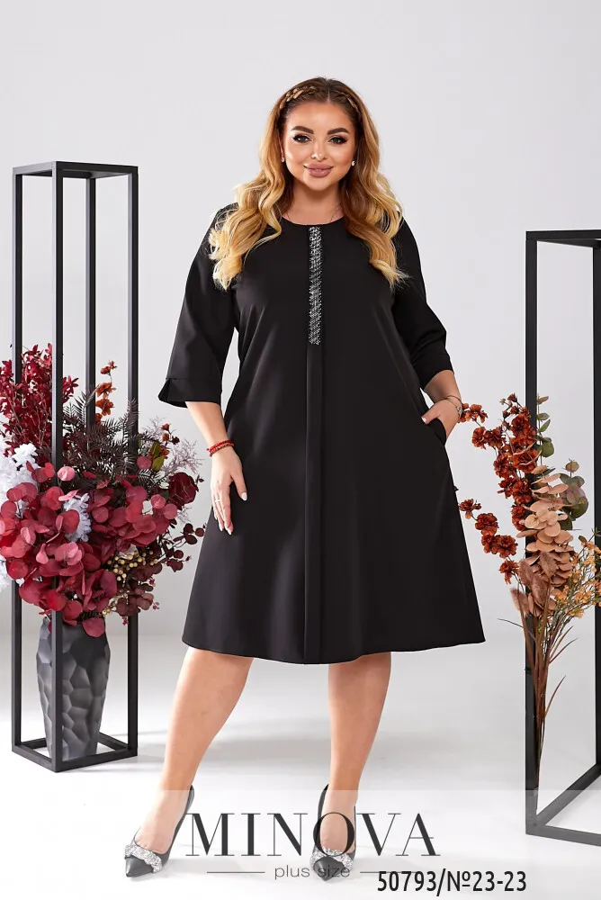 Платье 23-23-черный Minova