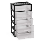 КОМОД КОЛОРИТ 5-ТИ СЕКЦИОН. ШИРОКИЙ ЧЁРНЫЙ АРТ.М8764