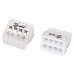 Клемма ЭРА NO-225-362 быстрозажимная 2273-208 компактная 8-проводная 0.2-2.5 мм2 упаковка 15 шт