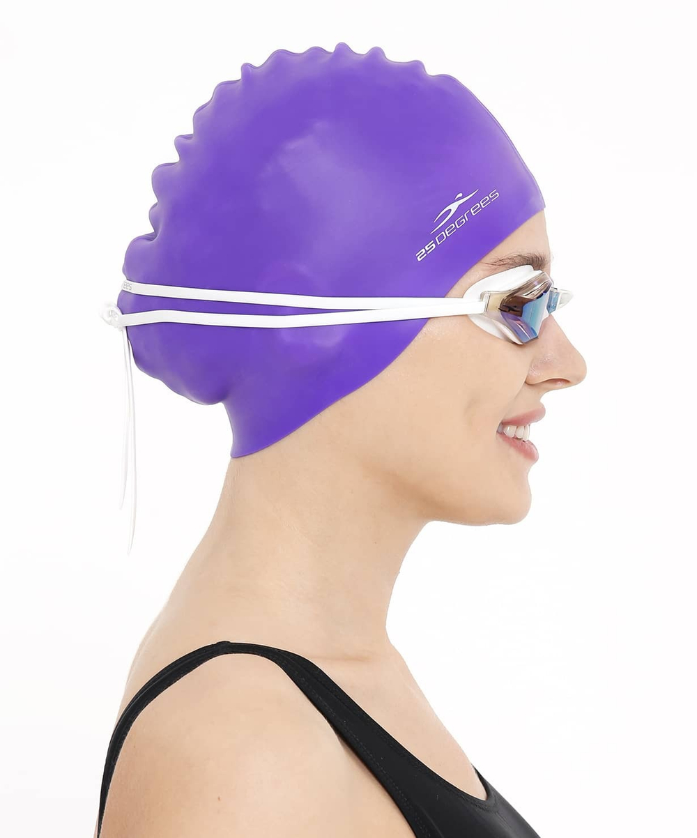 Шапочка для плавания Nuance Purple, силикон