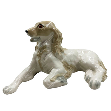 Спаниель. Фарфор. ЛФЗ, СССР. 1950-60-е