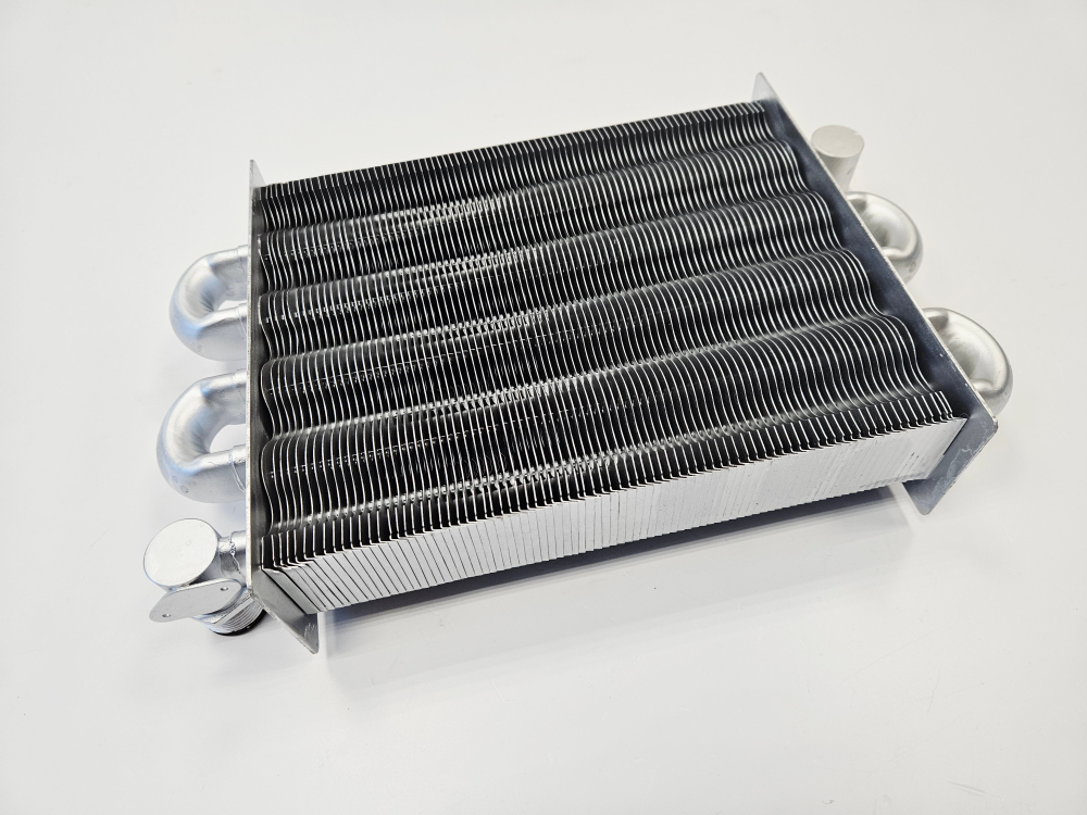 Теплообменник основной (10-24кВт) для FERROLI Fortuna Pro/Fortuna Special (крепление - резьба) (арт. 398063900)