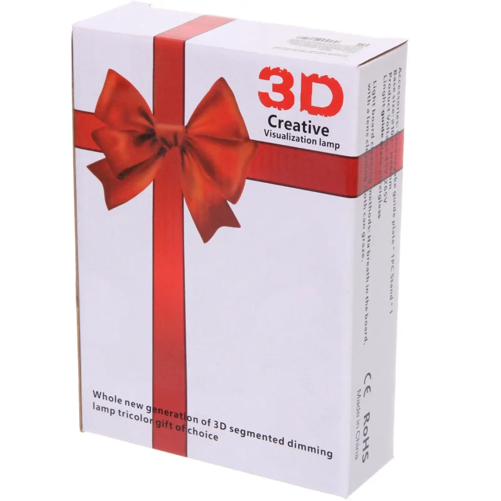 Светильник ночник «3D-LOVE YOU» на пластиковой подставке, с включателем USB