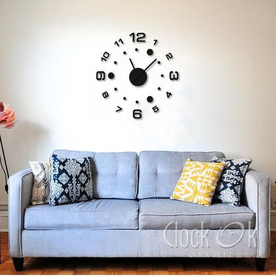 Настенные 3D часы Radius