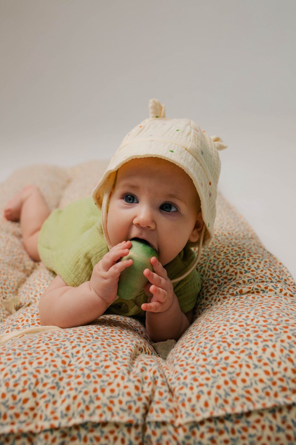 Боди из муслина, Оливка