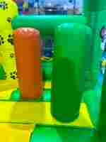 Коммерческий надувной батут «Панды в джунглях», 6×3,5×3,5 м