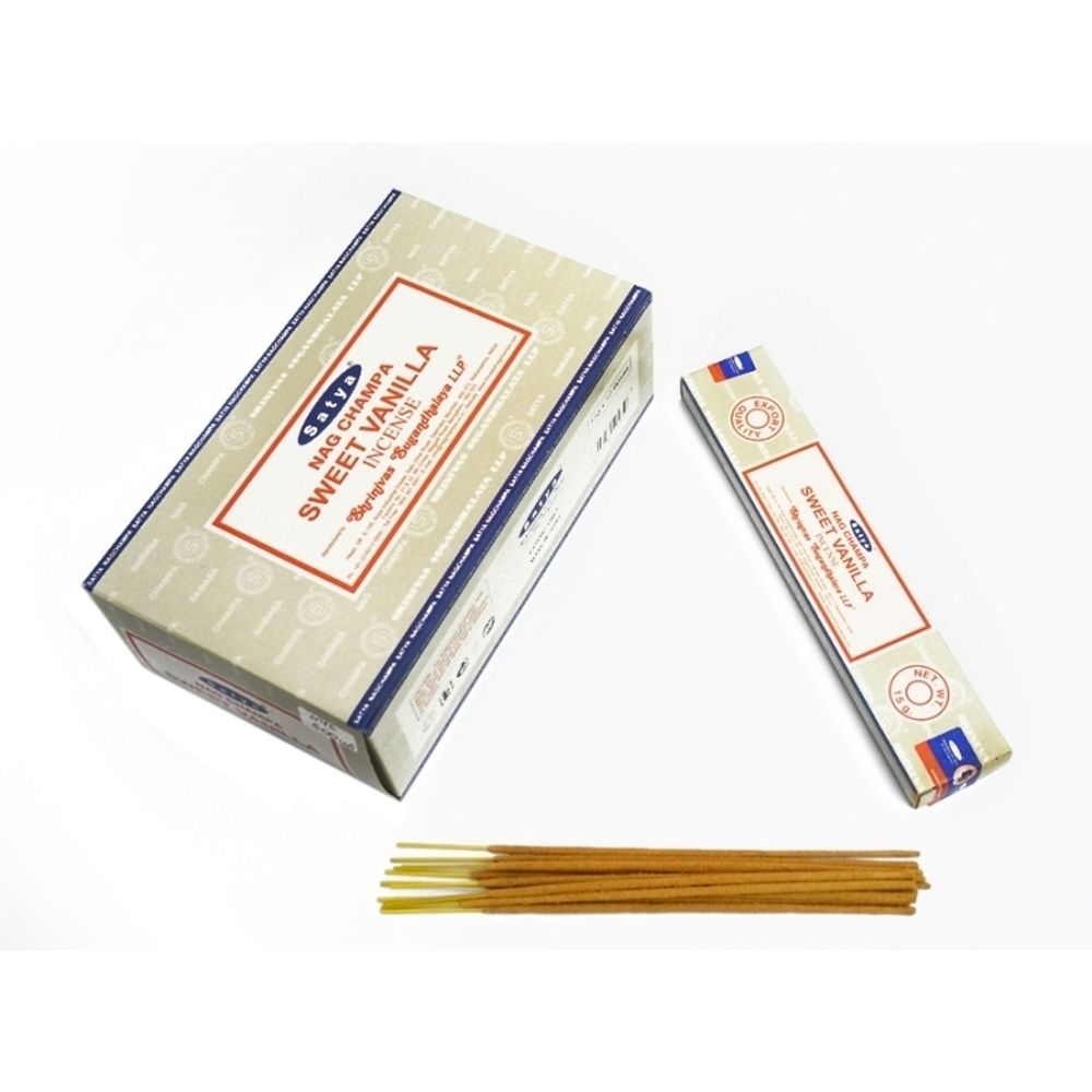 Satya Nag Champa Sweet Vanilla Благовоние-масала Сладкая Ваниль 15 г