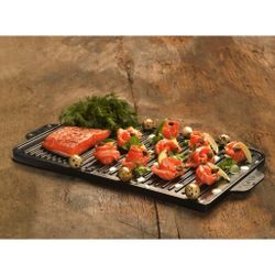 Сковорода-гриль 47*26 см прямоуг. с ручками черная чугун LAVA