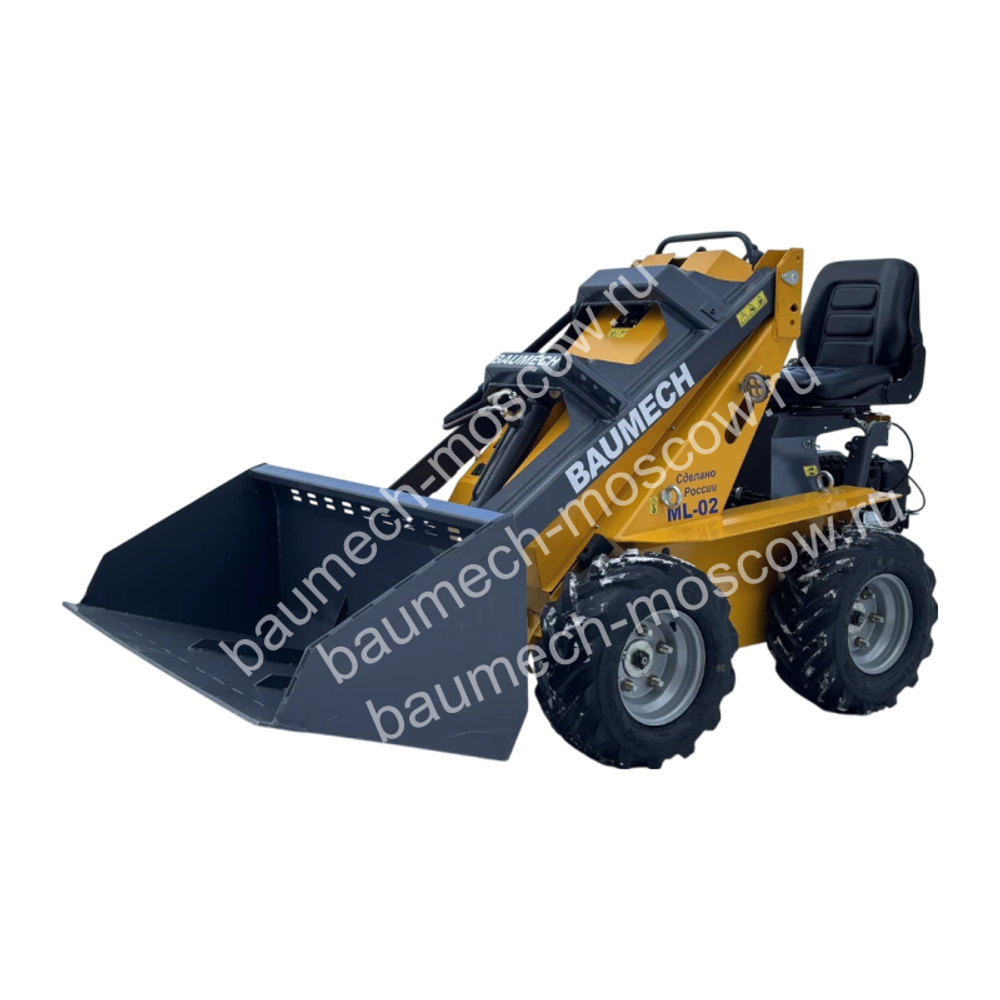 Baumech ML-02 lite с двигателем Zongshen GB460E + ковш универсальный 110 см