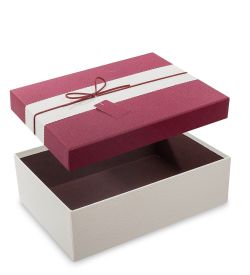 WF-13/2-A Коробка «Прямоугольник» цв.молочн./борд.