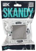 SKANDY Заглушка с суппортом SK-C01N металл никель IEK