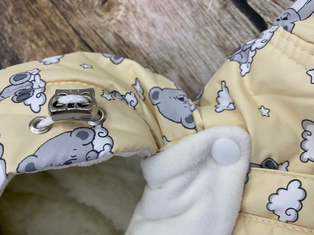 Комбинезон-трасформер детский 2в1 "Мишутка" , модель: 72-18 (Цвет: Песочный, Размер: 80)