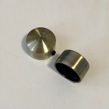 Наконечники "Заглушка" d19 мм, цвет антик