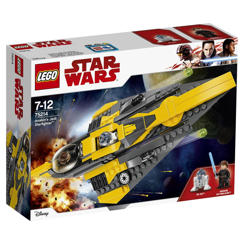 LEGO Star Wars: Звёздный истребитель Энакина 75214 — Anakin’s Jedi Starfighter — Лего Звездные войны Стар Ворз