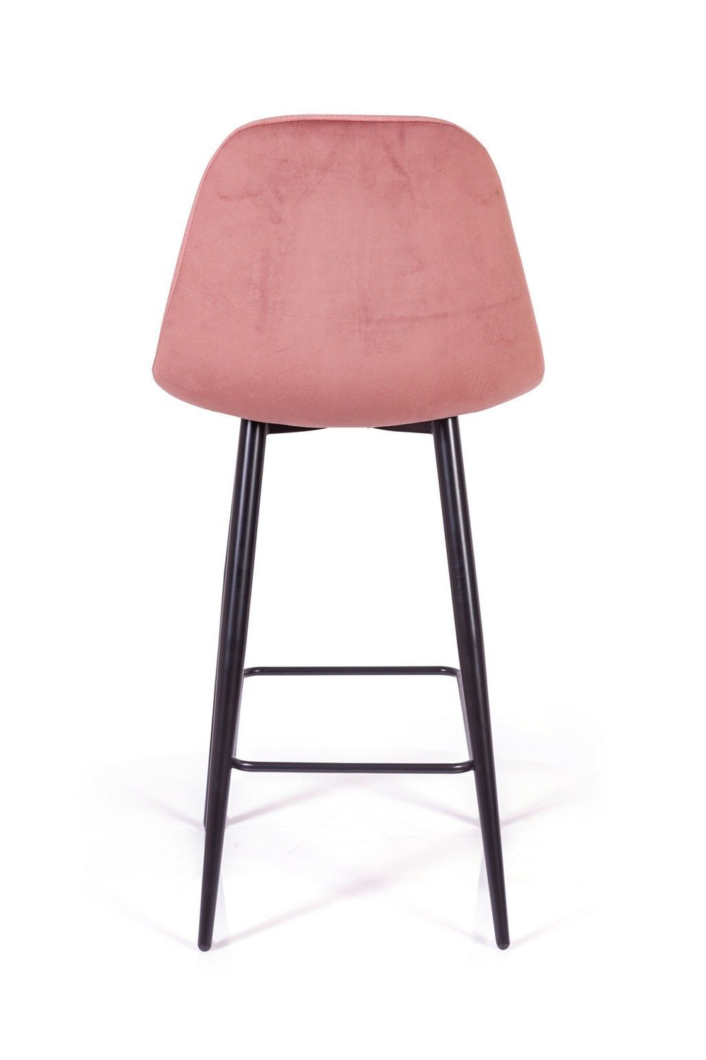 Стул полубарный TED, бархат пудровый 15 /опора конус