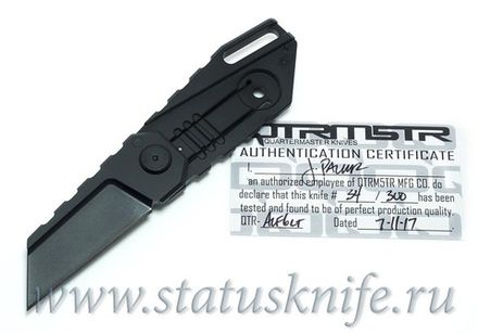 Нож Quartermaster ALF-6 Yoda Black SW Limo Tint