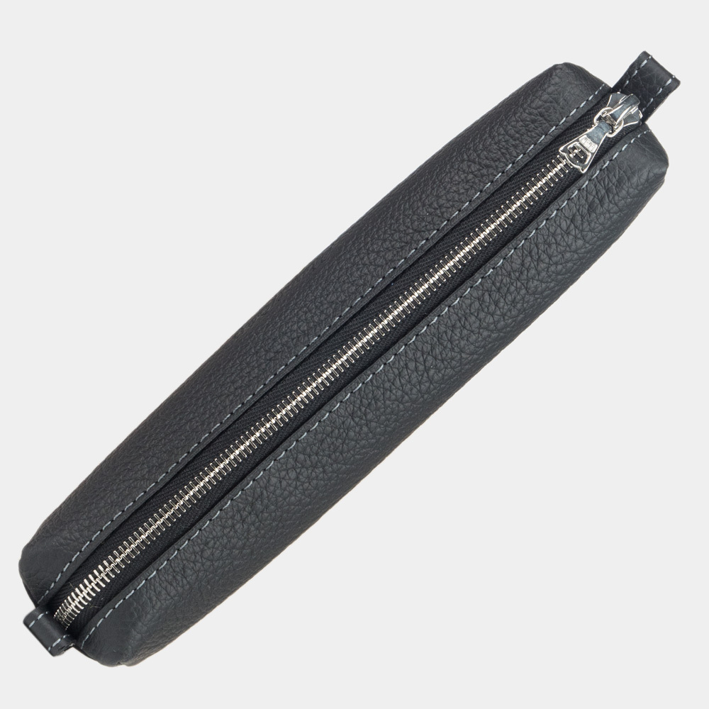 Пенал Cartouche из кожи теленка черного цвета