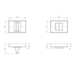 Ручка поворотная BK6.K.QSL52 SN-3 матовый никель