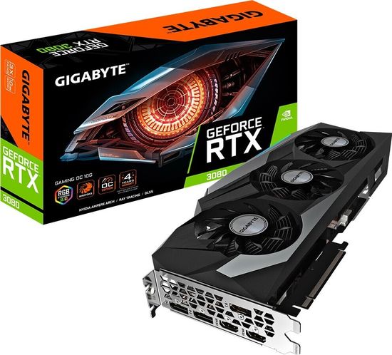 Видеокарта Gigabyte GeForce RTX 3080 Gaming OC LHR