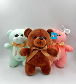 Мягкая игрушка «Цветные мишки» 20 см оптом