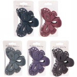 Заколка-краб для волос на блистере «Diana Collection - Teana», микс 6 цветов, 8см