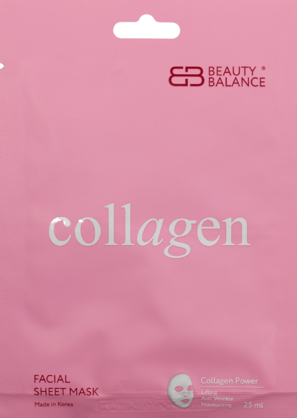 Beauty Balance Facial Sheet Mask Collagen Тканевая маска с коллагеном