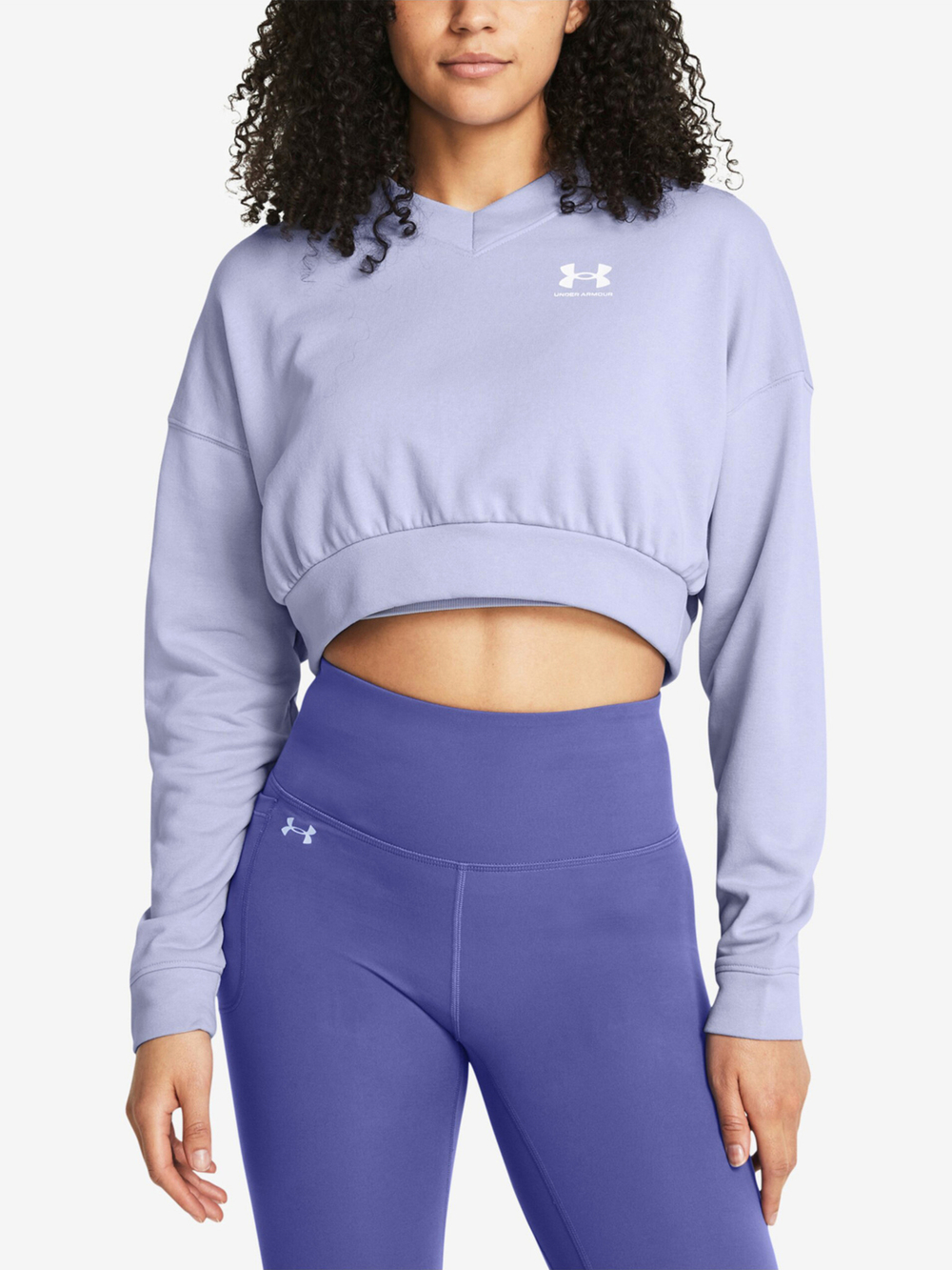 Свитшот женский Under Armour UA Rival Terry OS Crop Crw-PPL