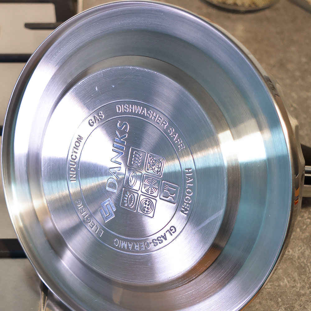 Чайник 3л нерж со свистком, сатинированный, ручка бакелитовая, индукция, "Daniks" GS-04611