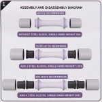 Гантель для фитнеса в наборе Sportage HL-AYL, 2*2 кг