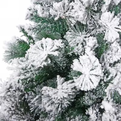 Ёлка «Морозко» 180 см, белая снежная посыпка (600 веток)