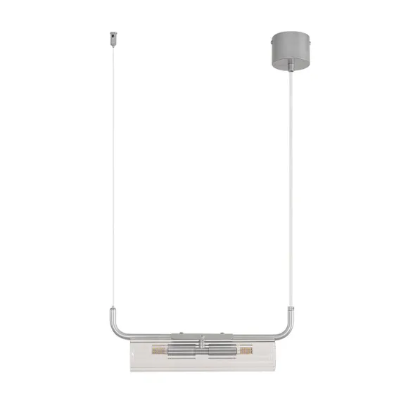 8258/2 SUSPENTIONI LN26 серебро/прозрачный, металл/стекло Подвес G9 2*20W 220V TORONTO