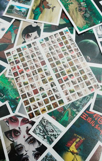 Набор открыток, карточек и наклеек "Китайский фольклор / Yao-Chinese Folktales", 188 предметов