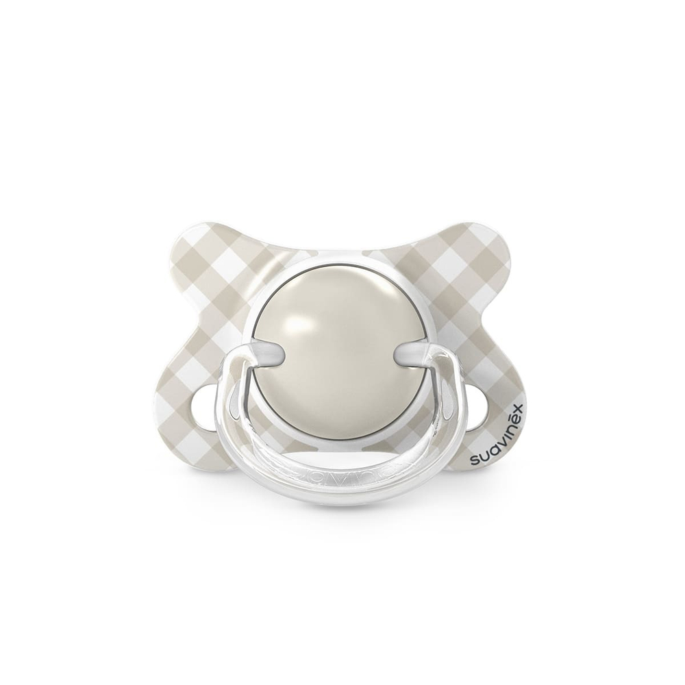 Набор физиологических пустышек Suavinex Wild бежевый, -2/2 мес, 2 шт