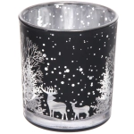 Подсвечник «Зимнее сияние» 7*7,8 см, Черный