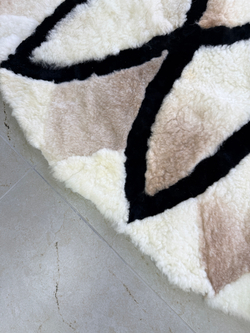 Ковер шкура натуральная овчина меховой