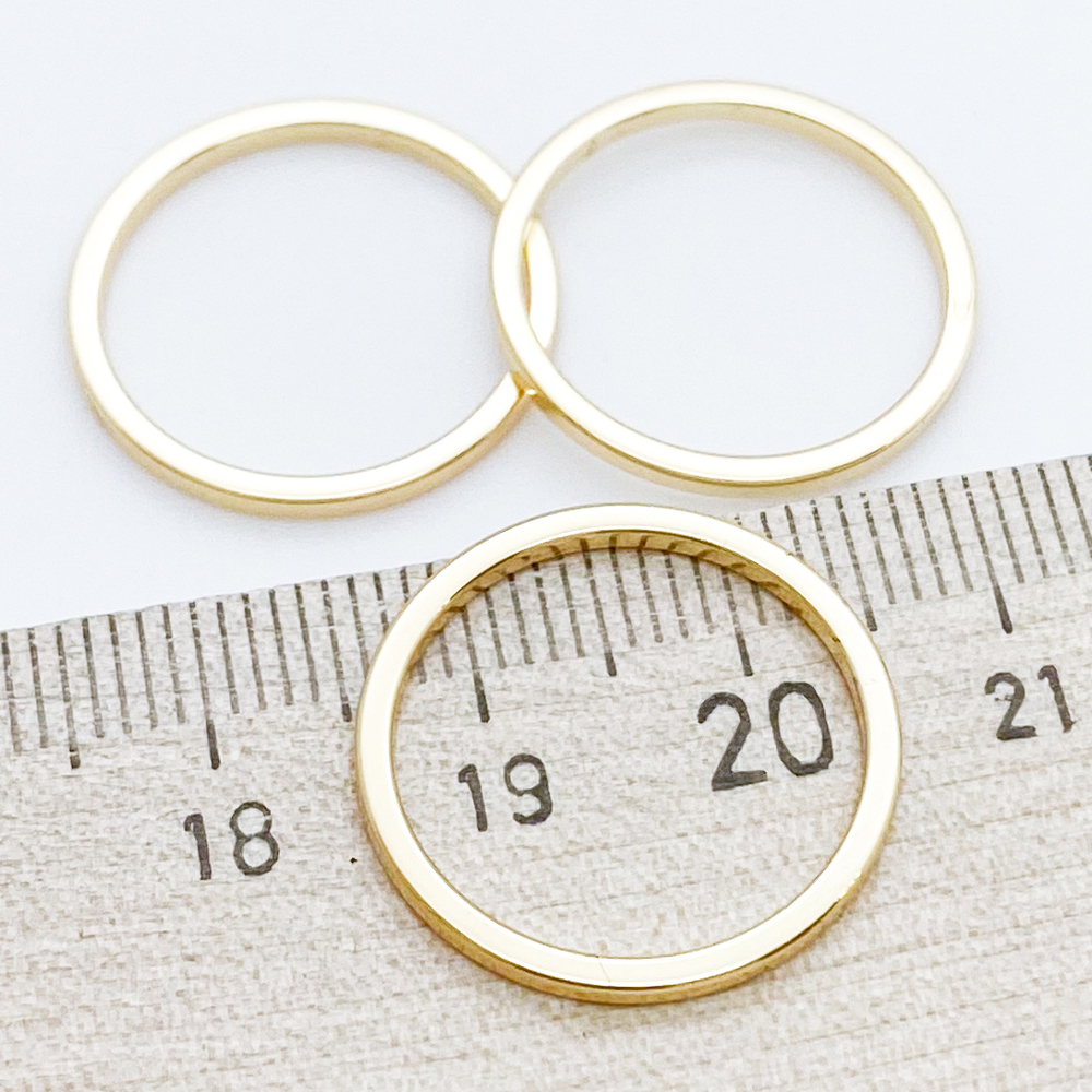 Коннектор Круг, позолота, размер 20 мм, толщина 1,5 мм, цена за 1 шт