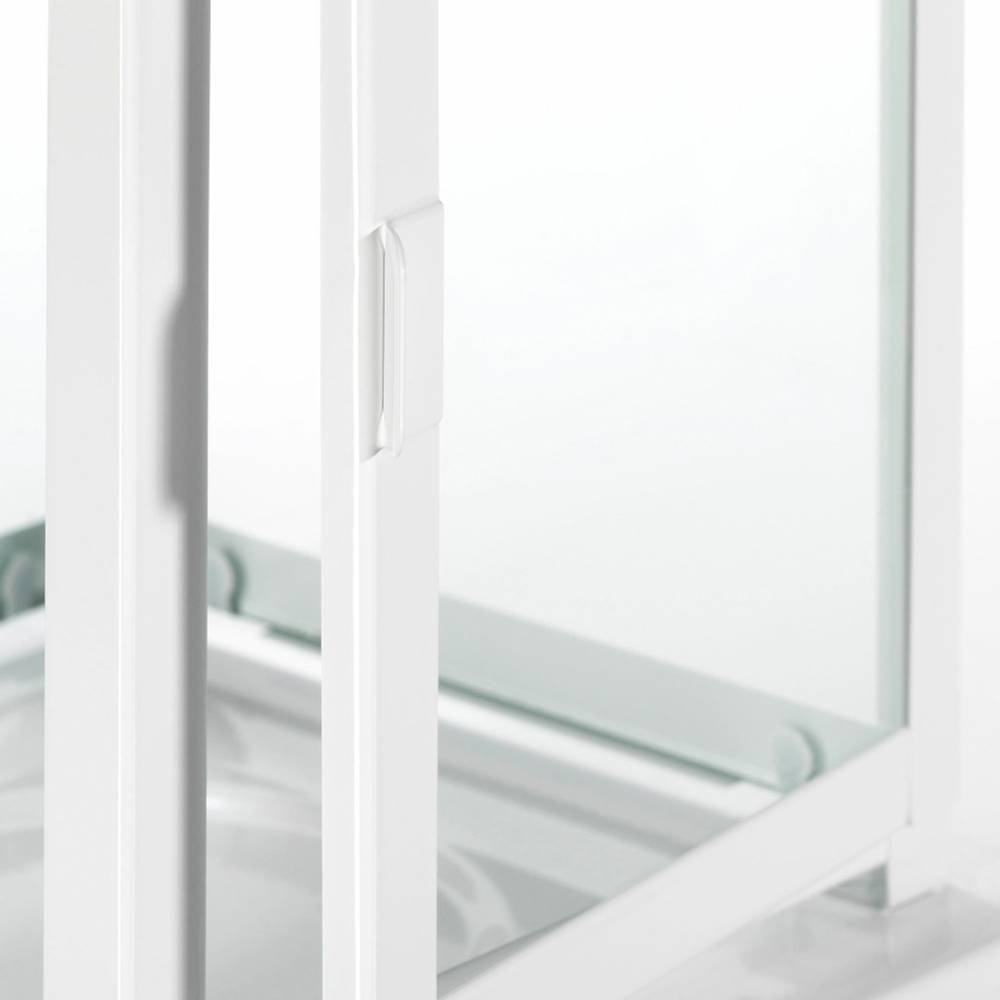 Подсвечник фонарь IKEA BORRBY (БОРБЮ), Белый, Металл, 28 см