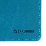 Планинг настольный недатированный (305x140 мм) BRAUBERG "Rainbow" кожзам 60 л. бирюзовый (2 штуки в упаковке)