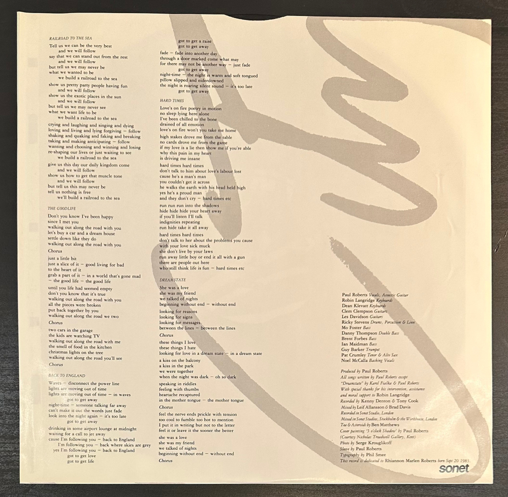 Paul Roberts - City Without Walls (Голландия 1985г.)